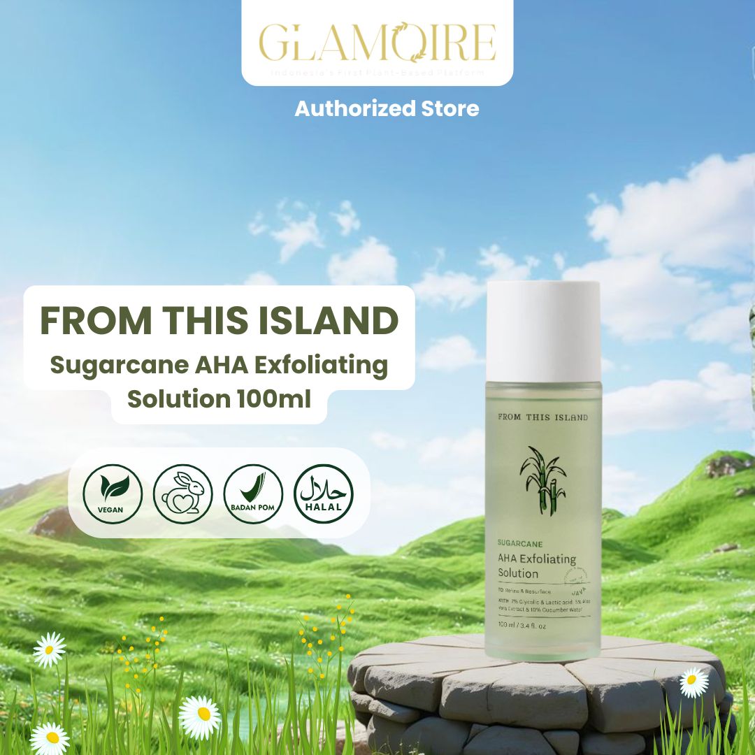 From This Island Sugarcane AHA Exfoliating Solution | Toner Mengecilkan Pori & Menghaluskan Tekstur Kulit